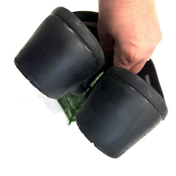 CROCS Leather Clogs (Sz 9) - Picture 6 of 8